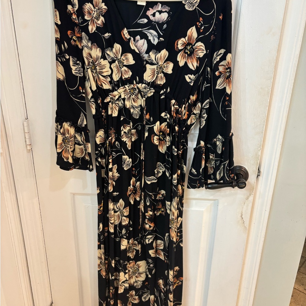 Saltwater LUXE Black Floral Dress